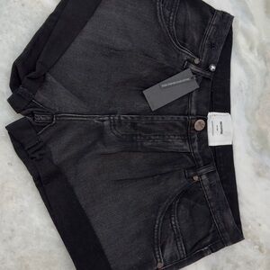 One Teaspoon Black Denim Shorts with Tag